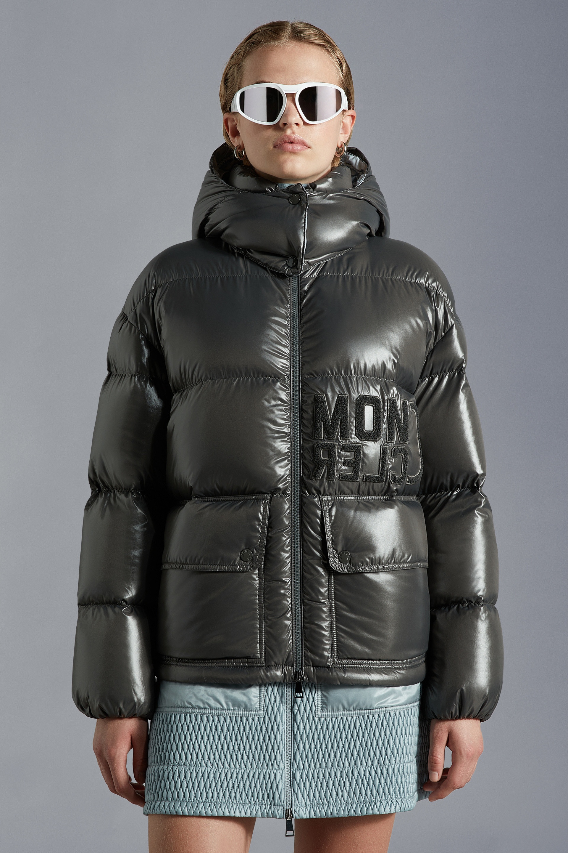 Moncler Abbaye Short Down Jacket Reversible