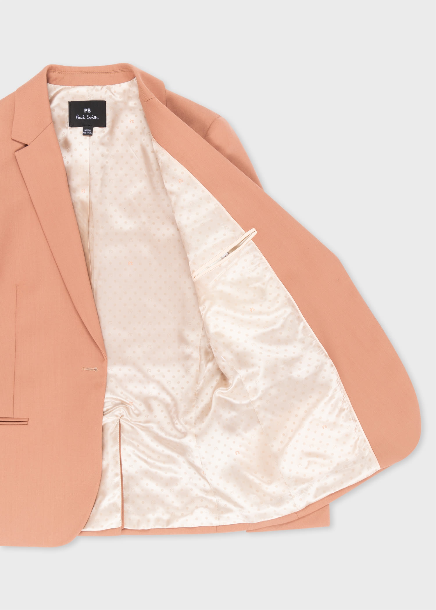 Paul Smith Nude Wool Hopsack Blazer Reversible