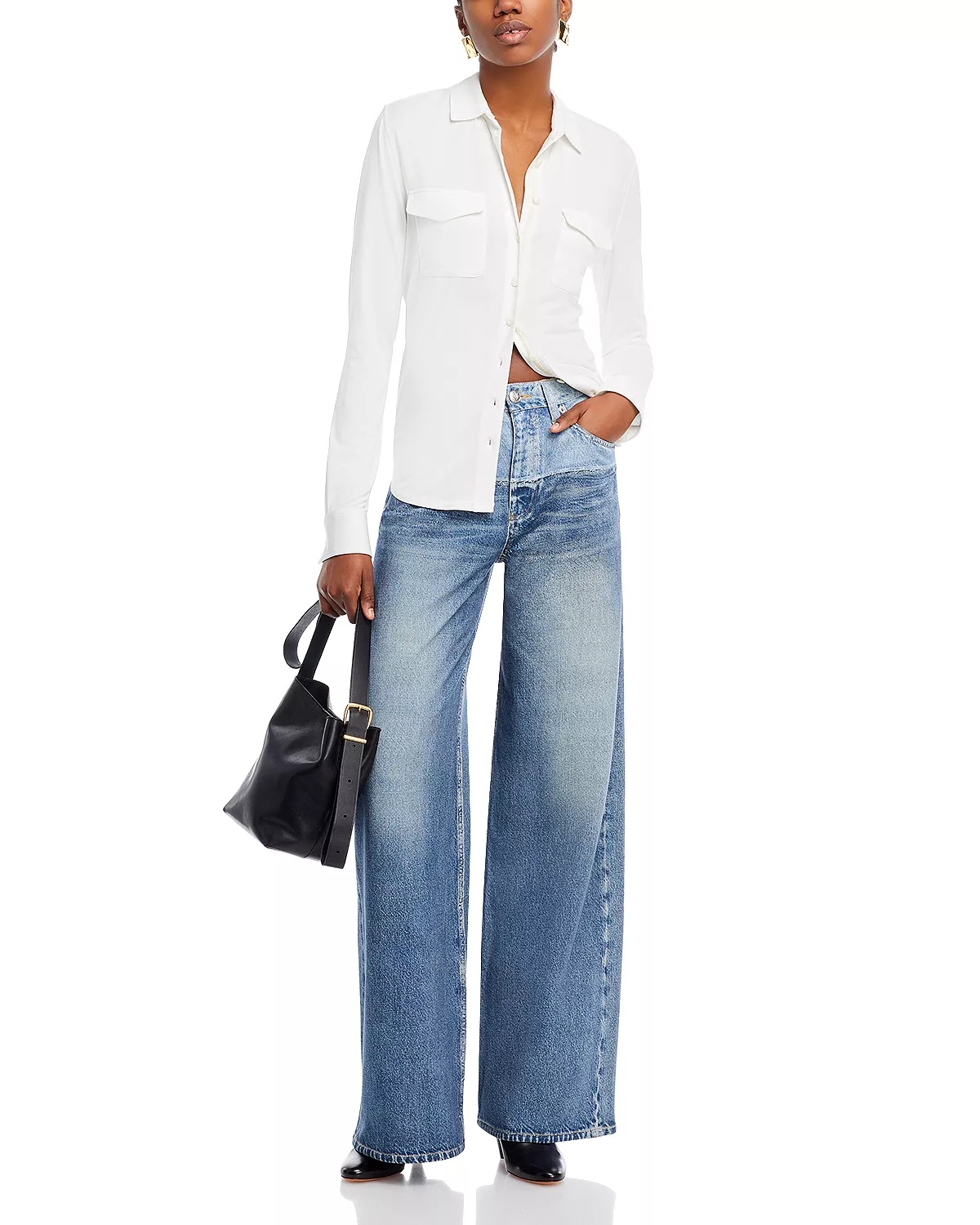 Rag Bone Miramar Sofie High Rise Wide Leg Stretch Jeans In Antonia