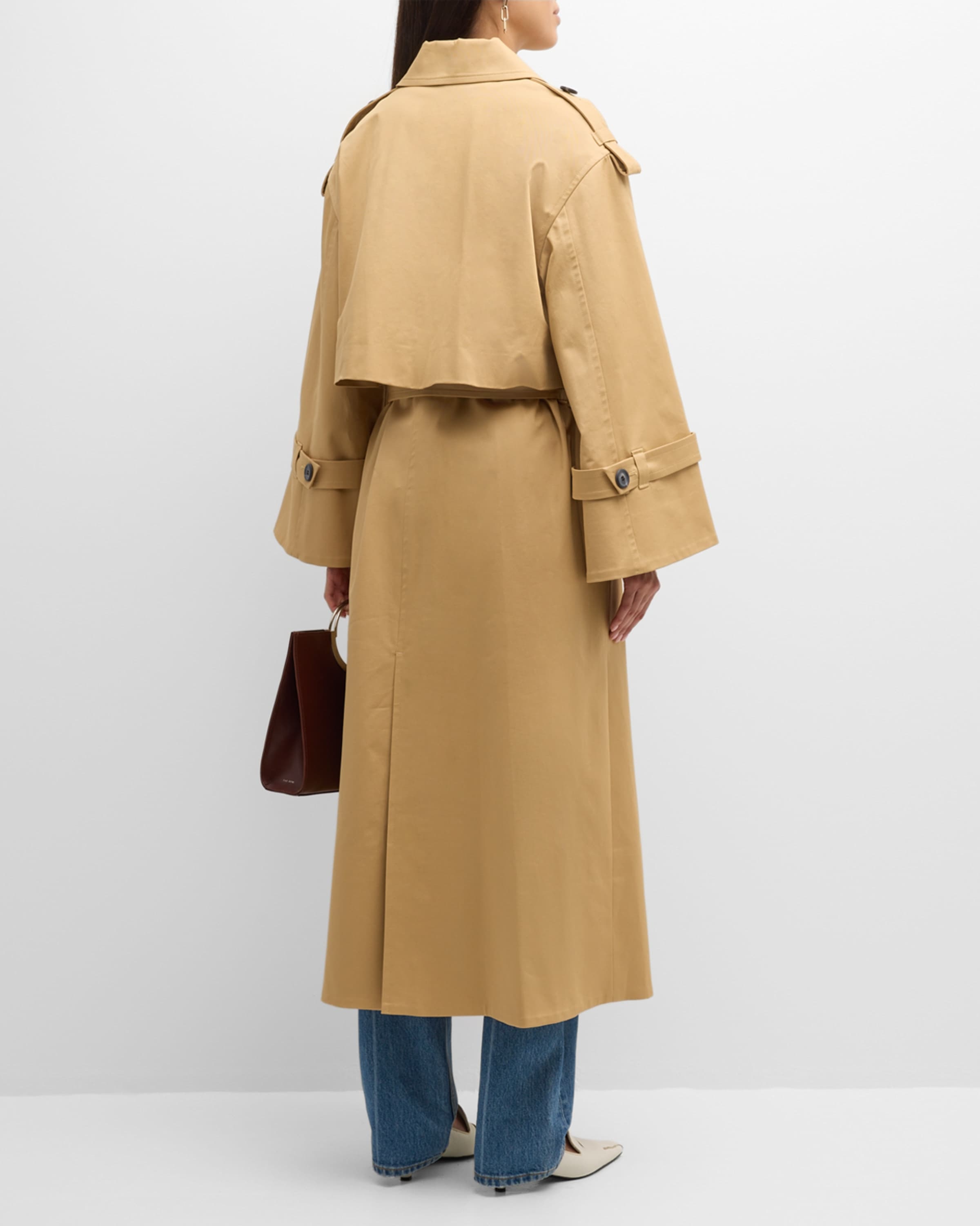 By Malene Birger Alanis Double Breasted Cotton Twill Trench Coat