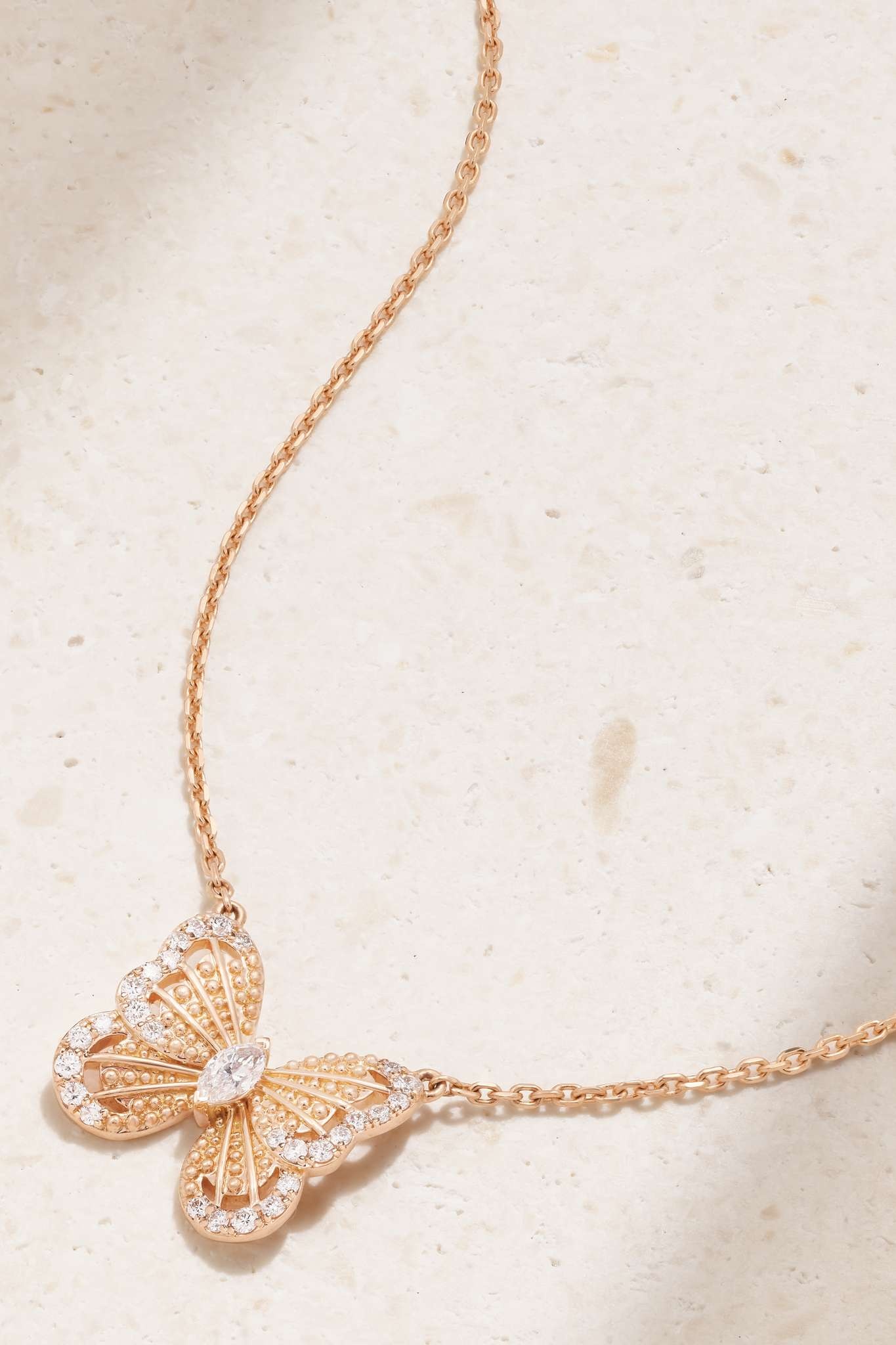 De Beers Portraits Of Nature Butterfly 18 Karat Rose Gold Diamond