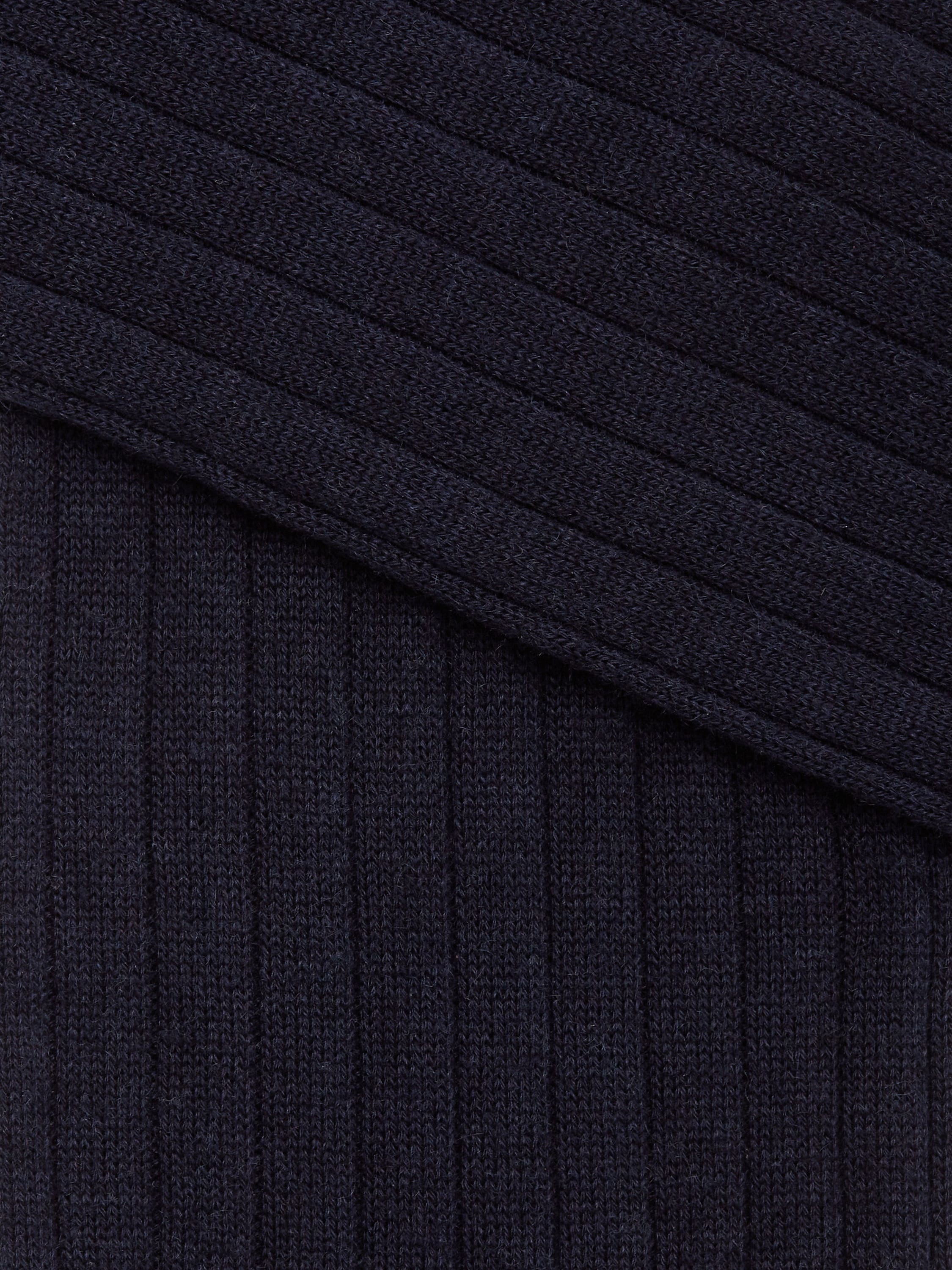 BLUE COTTON CASHMERE AND SILK SOCKS - 2