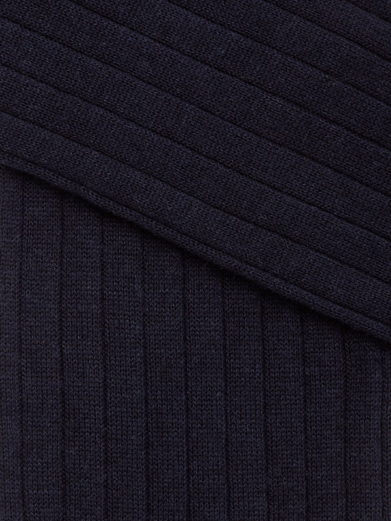 ZEGNA BLUE COTTON CASHMERE AND SILK SOCKS outlook