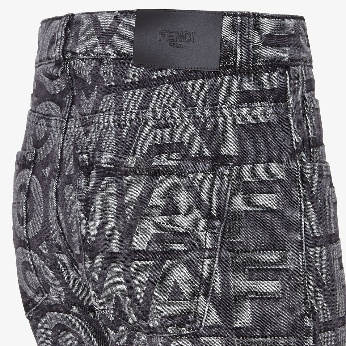 Black denim Fendi Roma Capsule jeans - 3