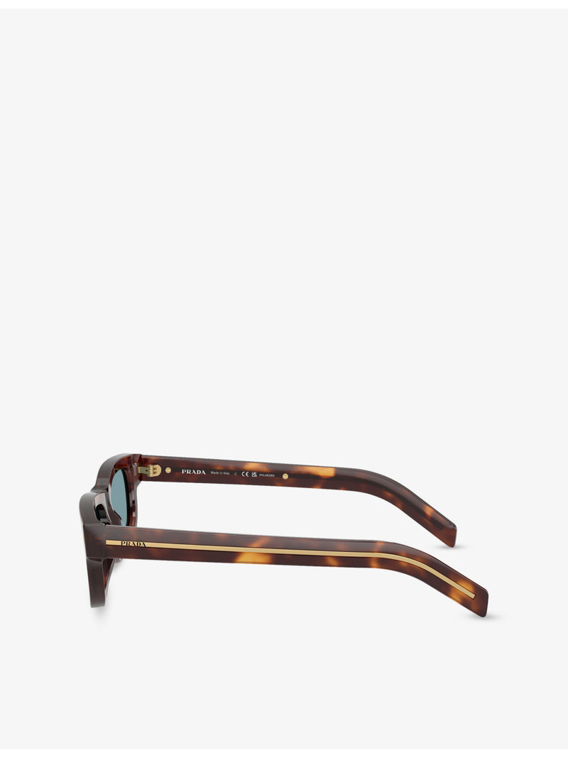 Prada PR B11S Rectangle-Frame Acetate Sunglasses outlook