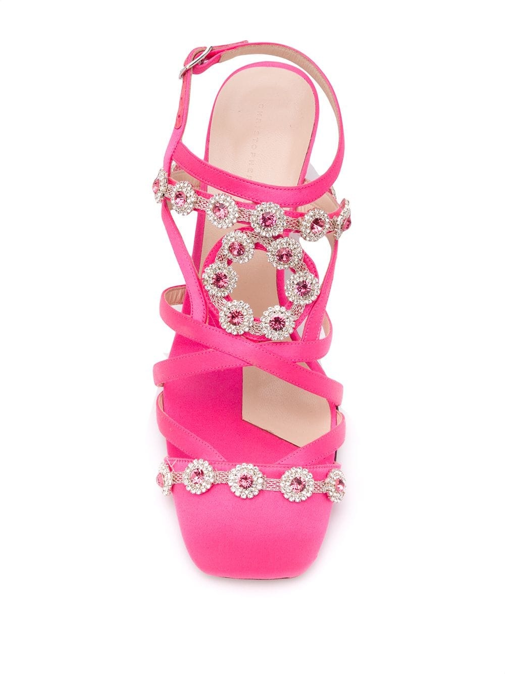 crystal-embellished 60mm satin sandals - 4