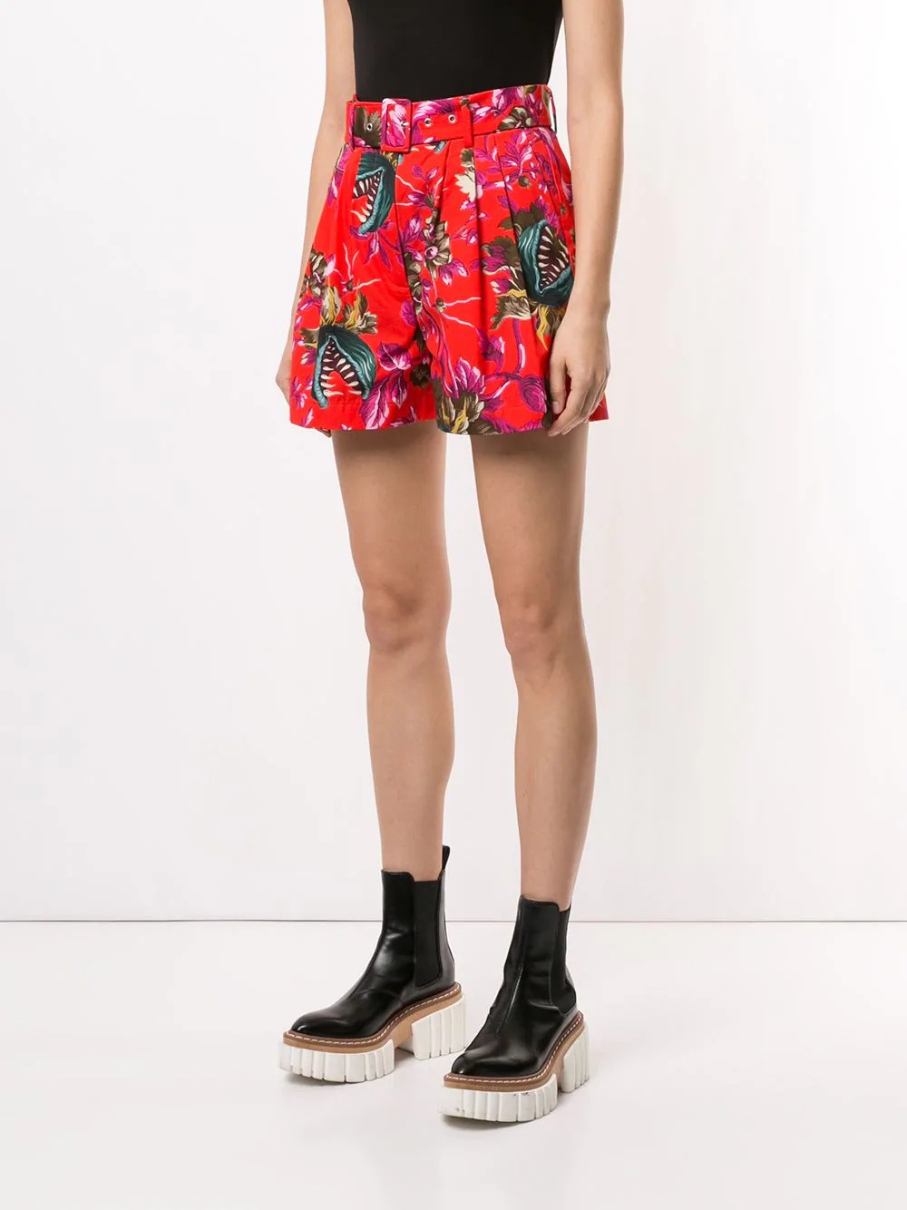 floral print Bermuda shorts - 3