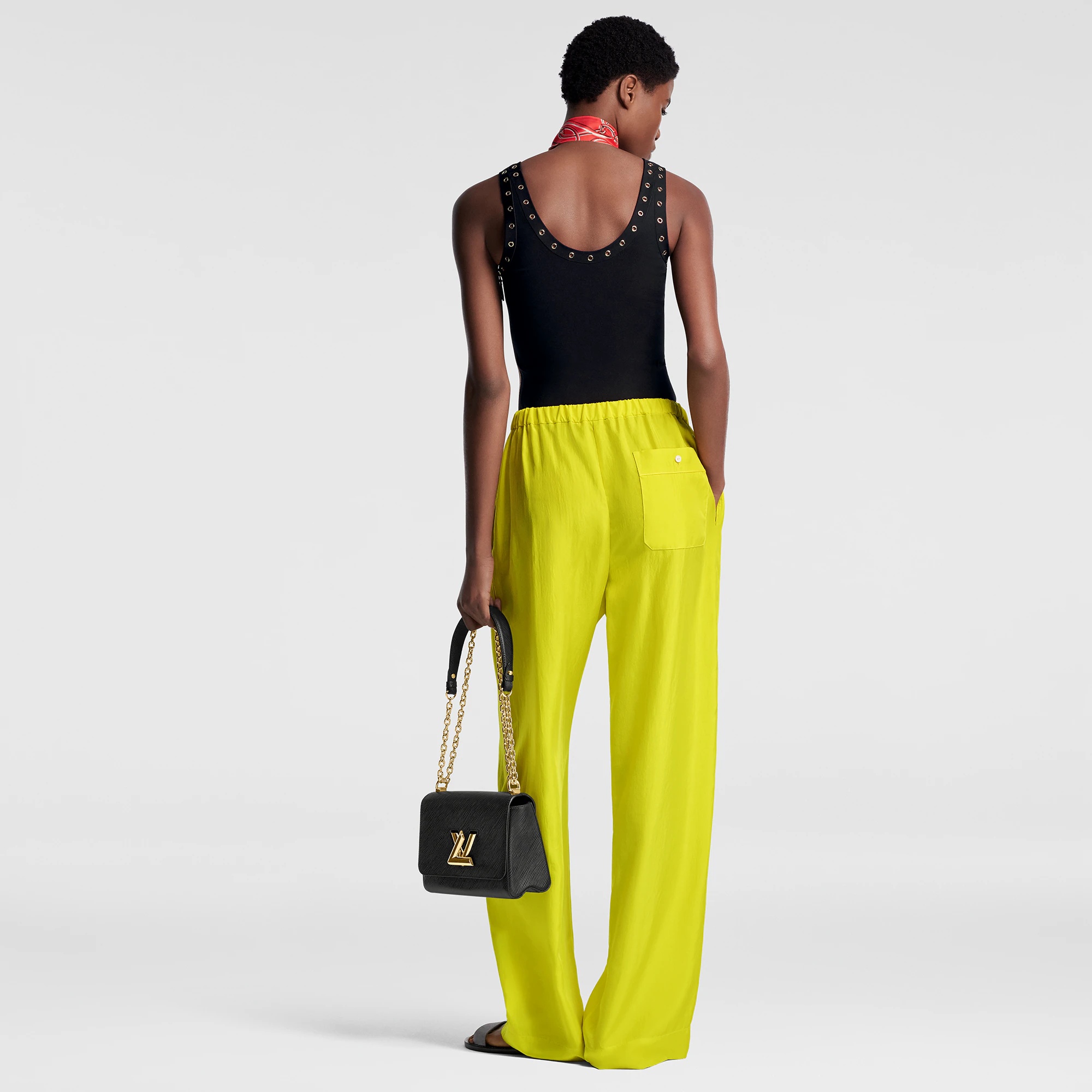 Eyelet Trim Tank Top - 3