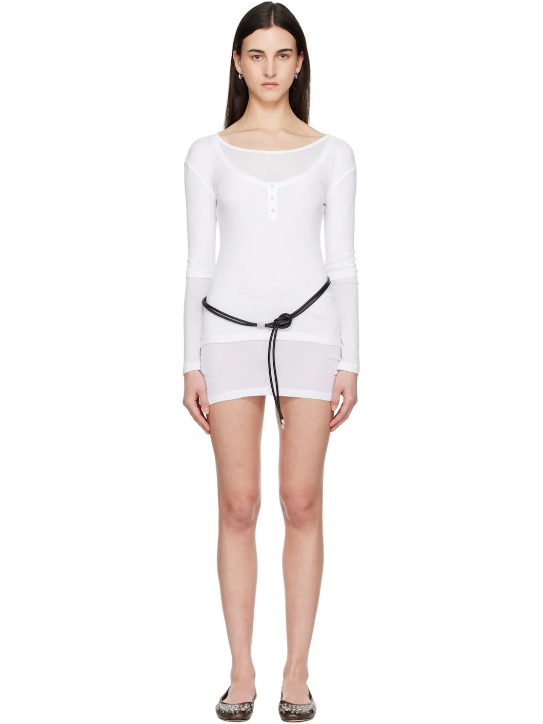 White Gemma Minidress - 1