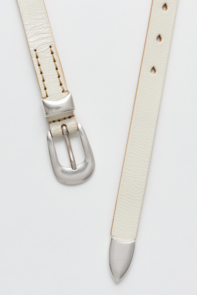 Our Legacy Belt 2 cm Off White Cracked Leather outlook