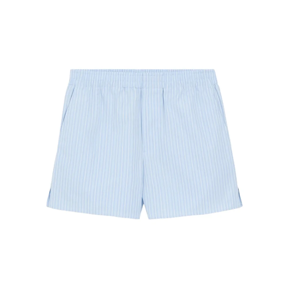 Ami Paris Blue Shorts - Mini Shorts Women - 1