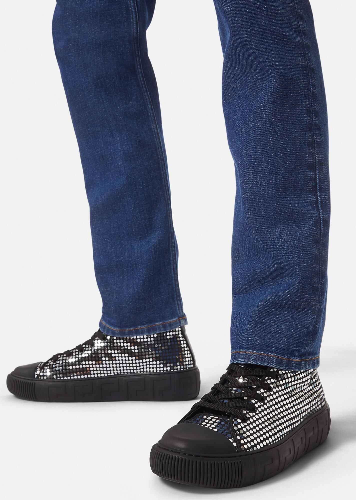 Greca High-Top Sneakers - 5