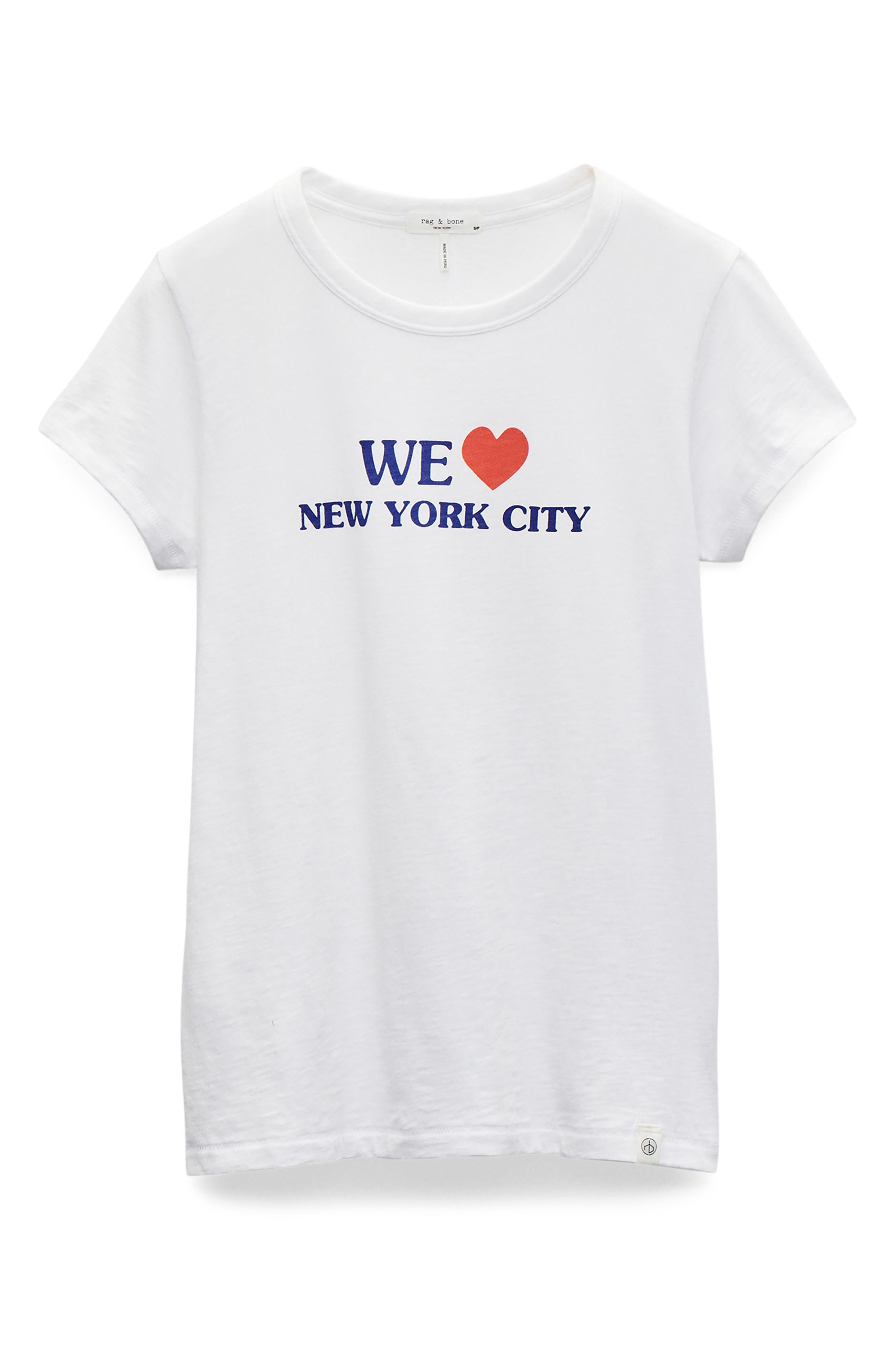 rag & bone New York City Cotton Grpahic T-Shirt in White at Nordstrom - 4