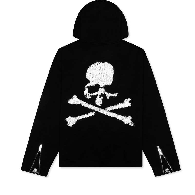 MASTERMIND WORLD BOXY OG PUFFED ZIP-UP HOODIE - BLACK outlook