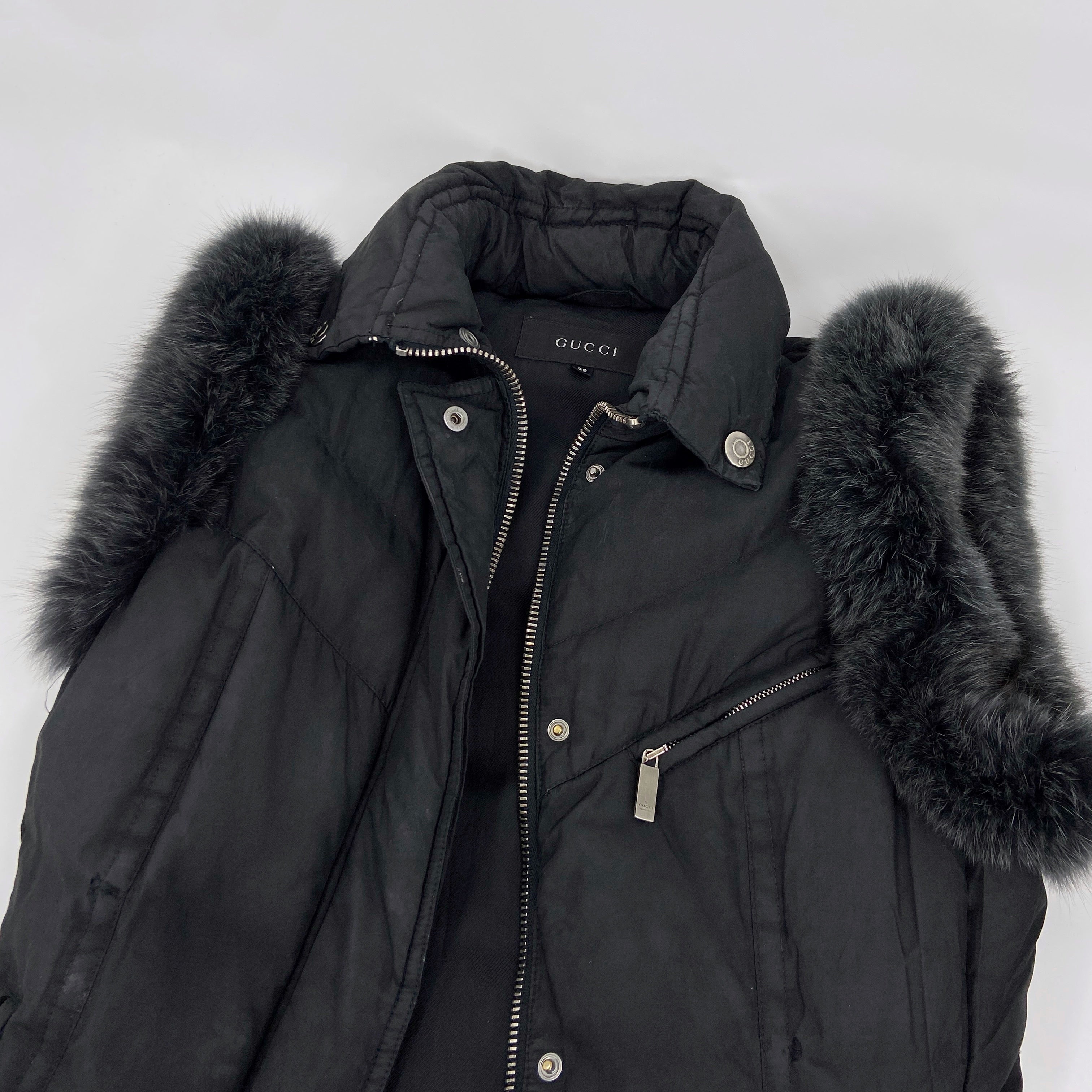 Gucci Fall 1998 Tom Ford Silk Quilted Down Puffer Vest 38 - 8
