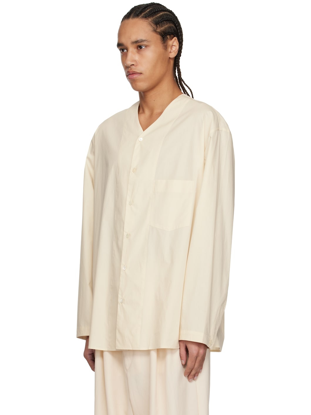 Off-White V Neck Shirt - 4