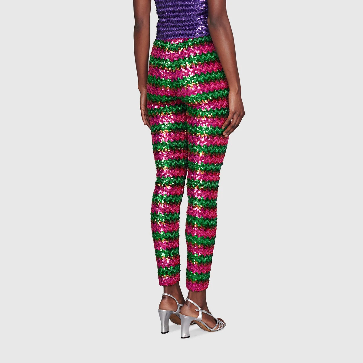 Lamé and sequin pant - 4