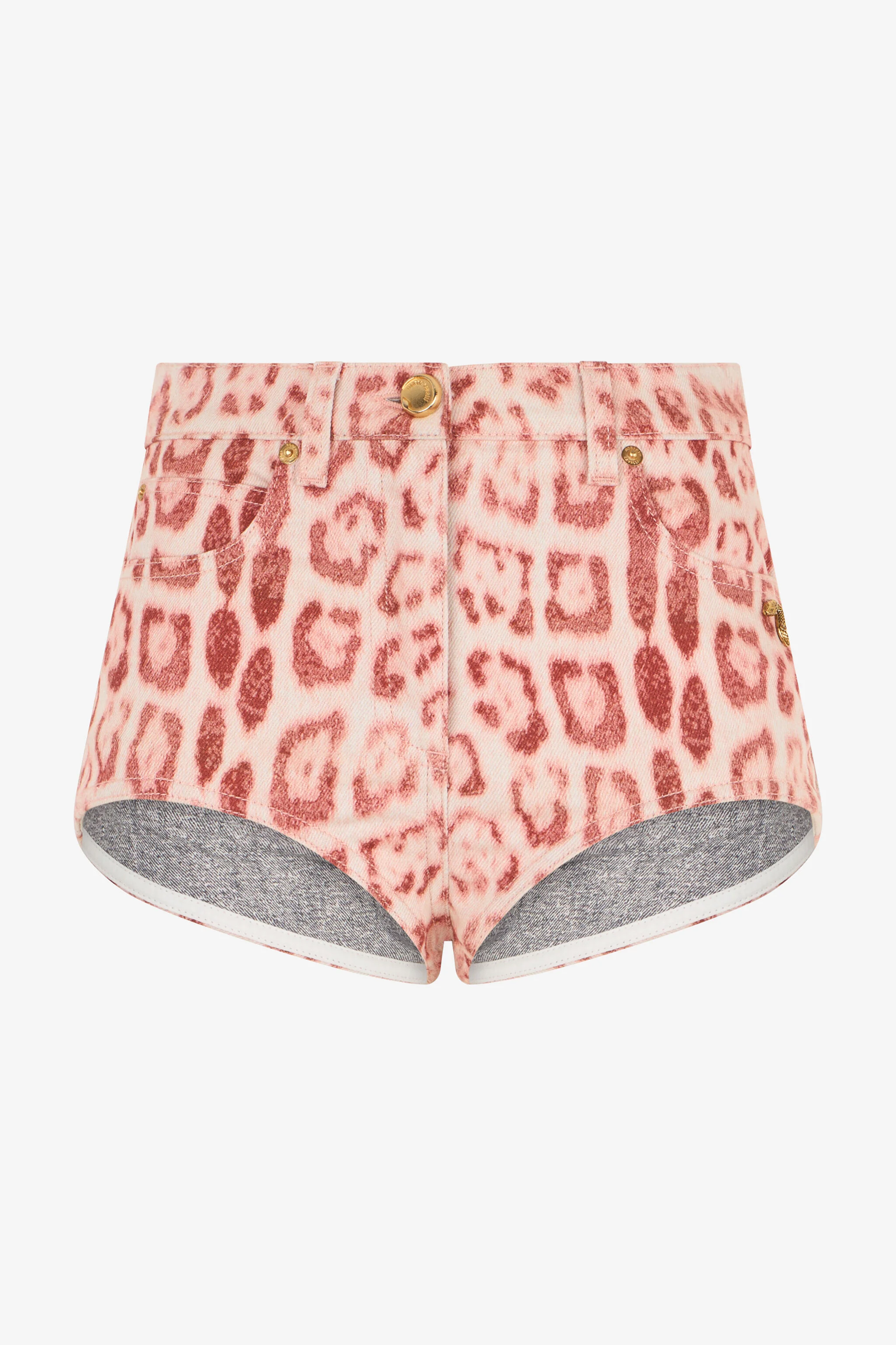 Jaguar Pink Print Shorts - 1