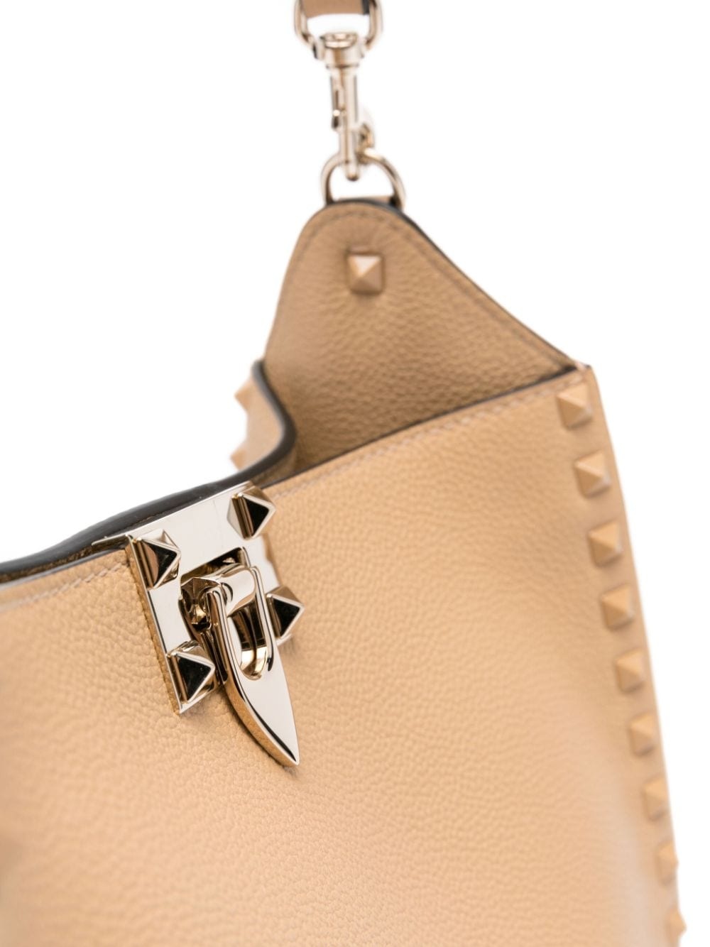 Rockstud-embellished leather shoulder bag - 4