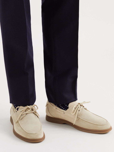 Brunello Cucinelli Suede Boat Shoes outlook