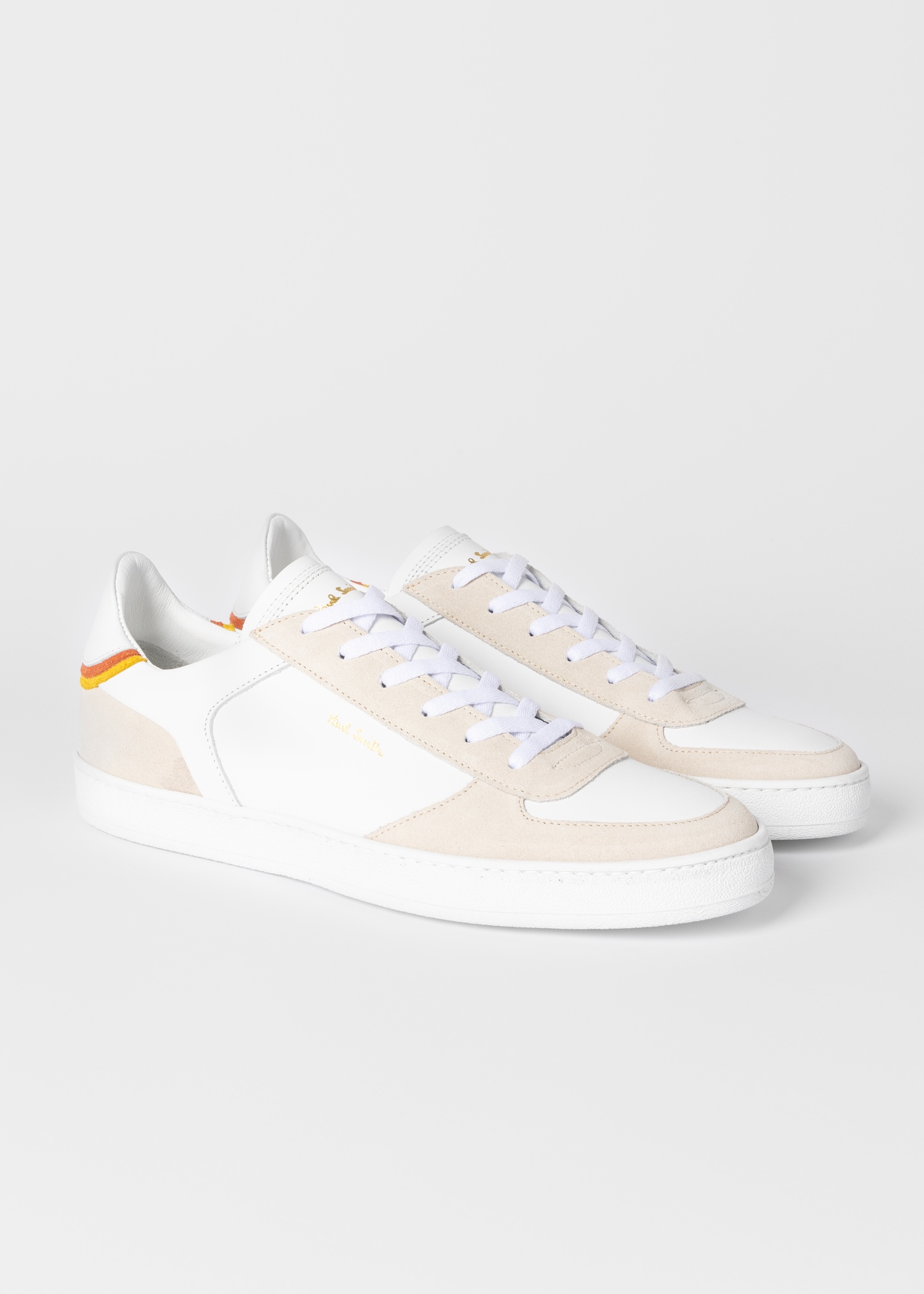 White Leather 'Destry' Trainers - 2