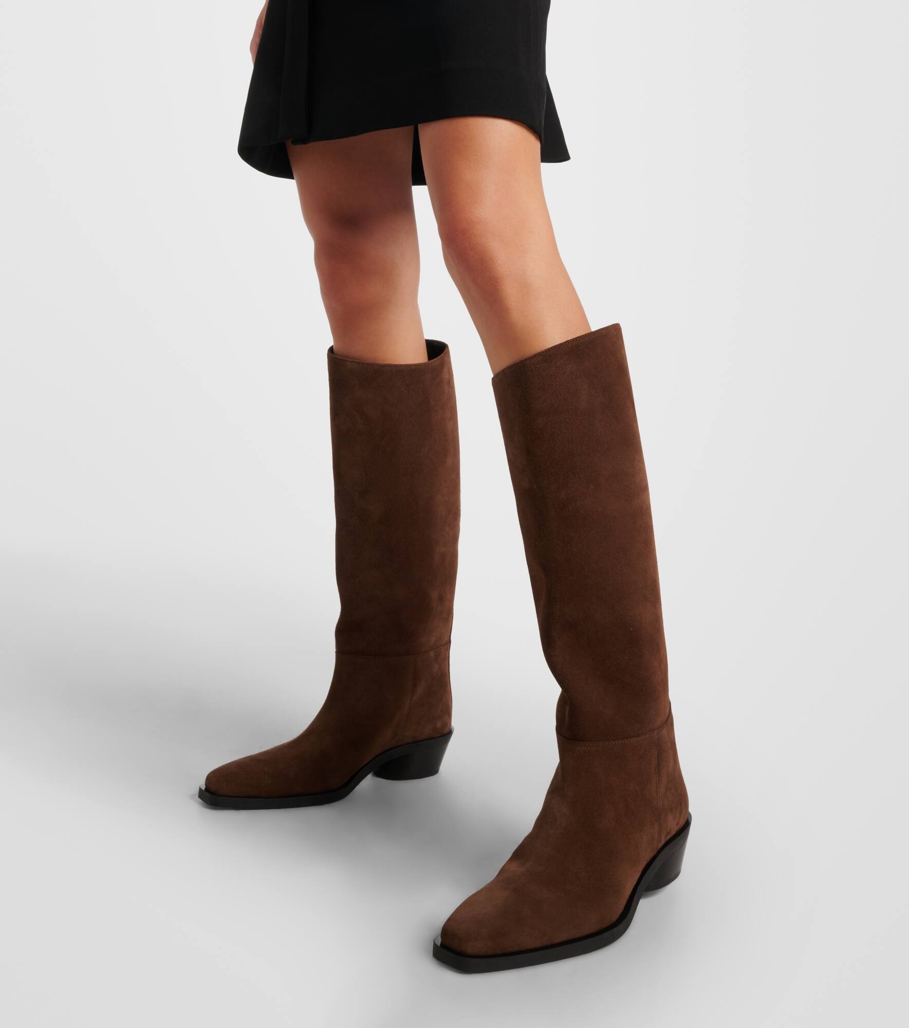 Bronco suede knee-high boots - 4