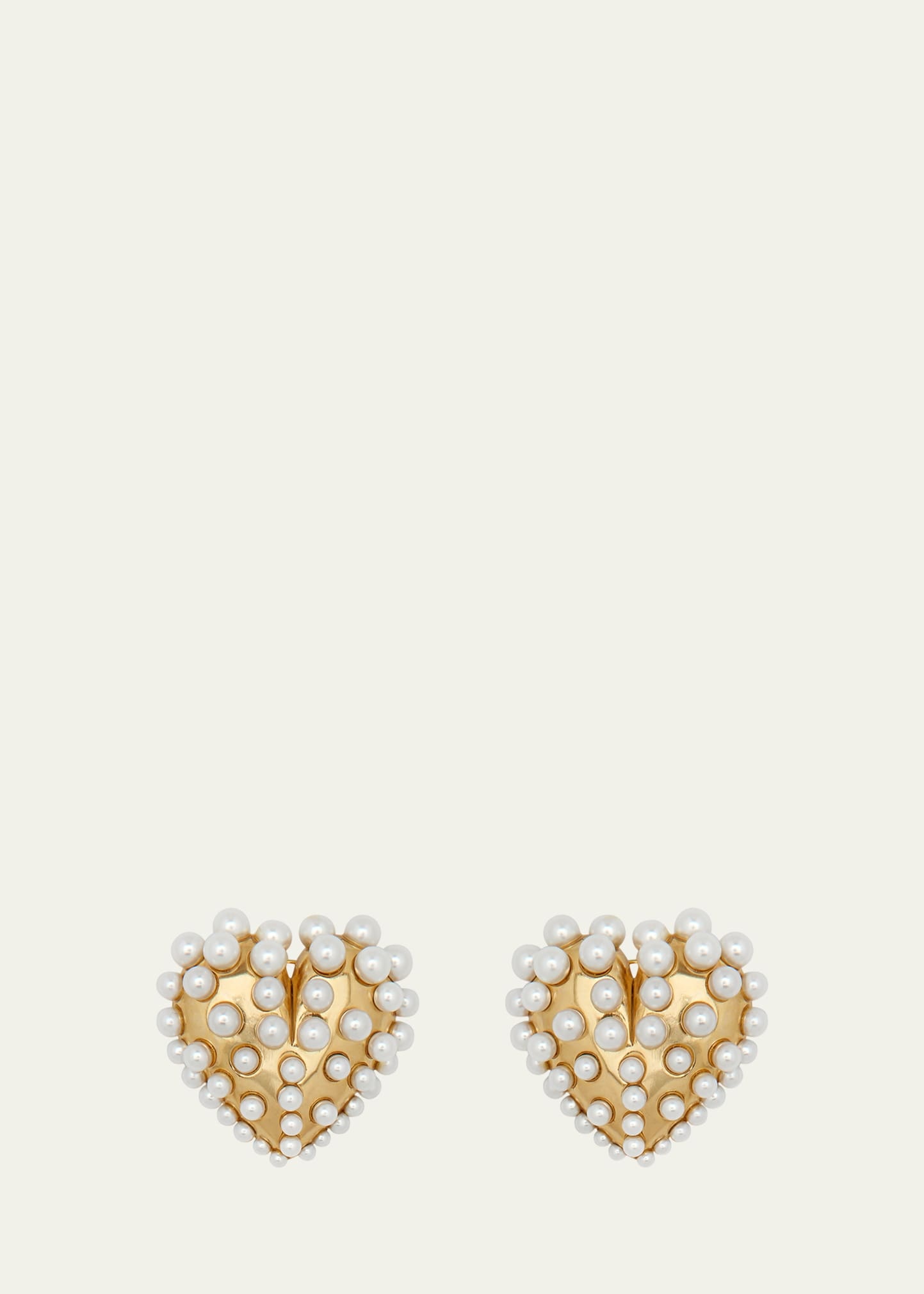 Pearly-Set Stud Earrings - 1