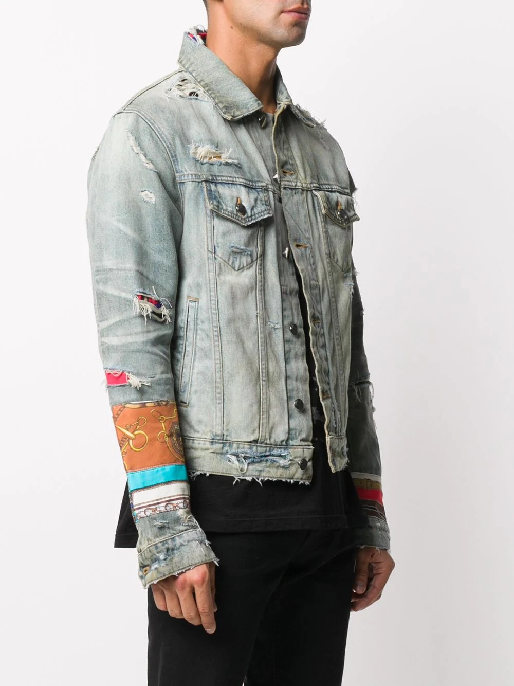 scarves trucker denim jacket - 3