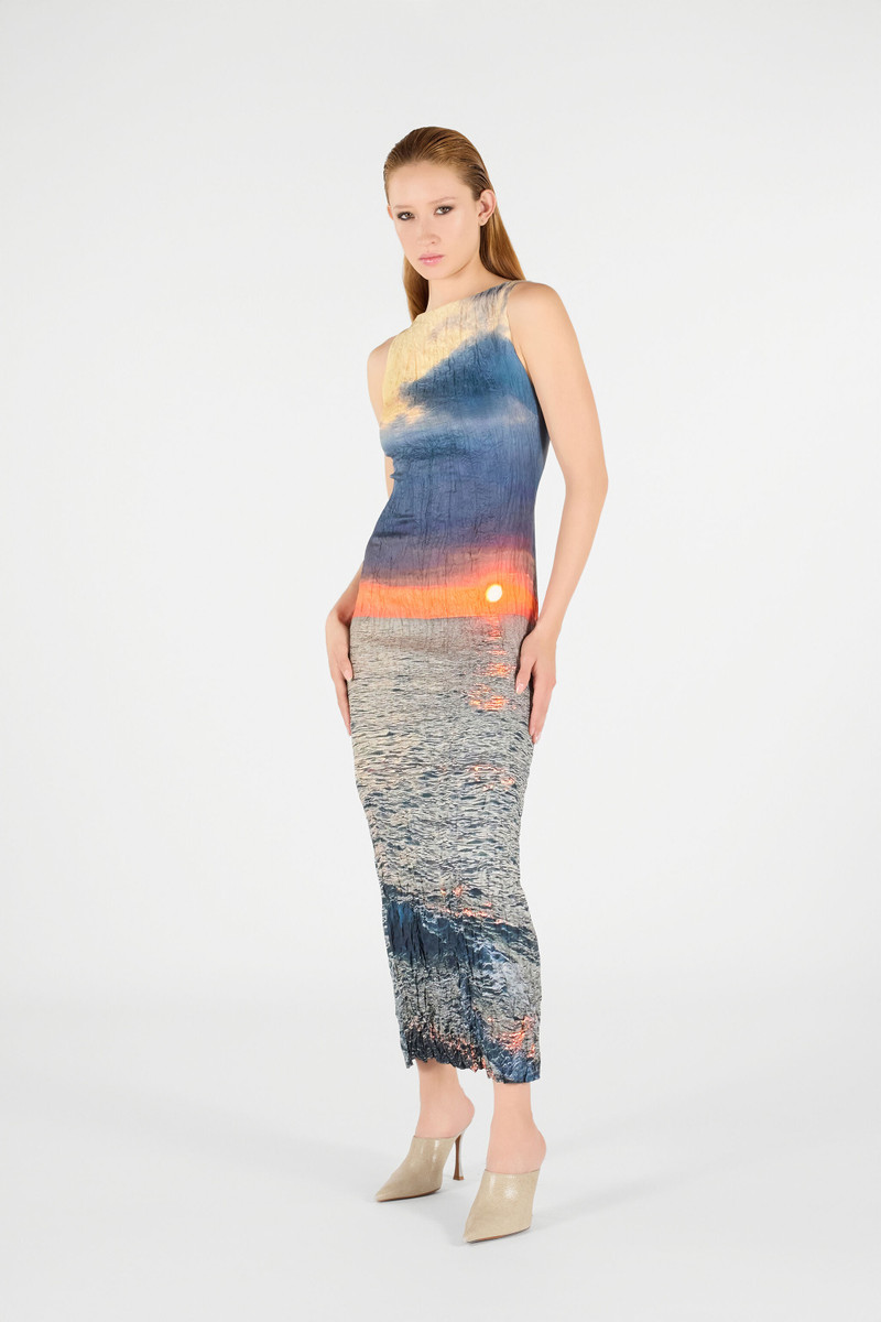 Roberto Cavalli Sunrise Print Long Dress outlook