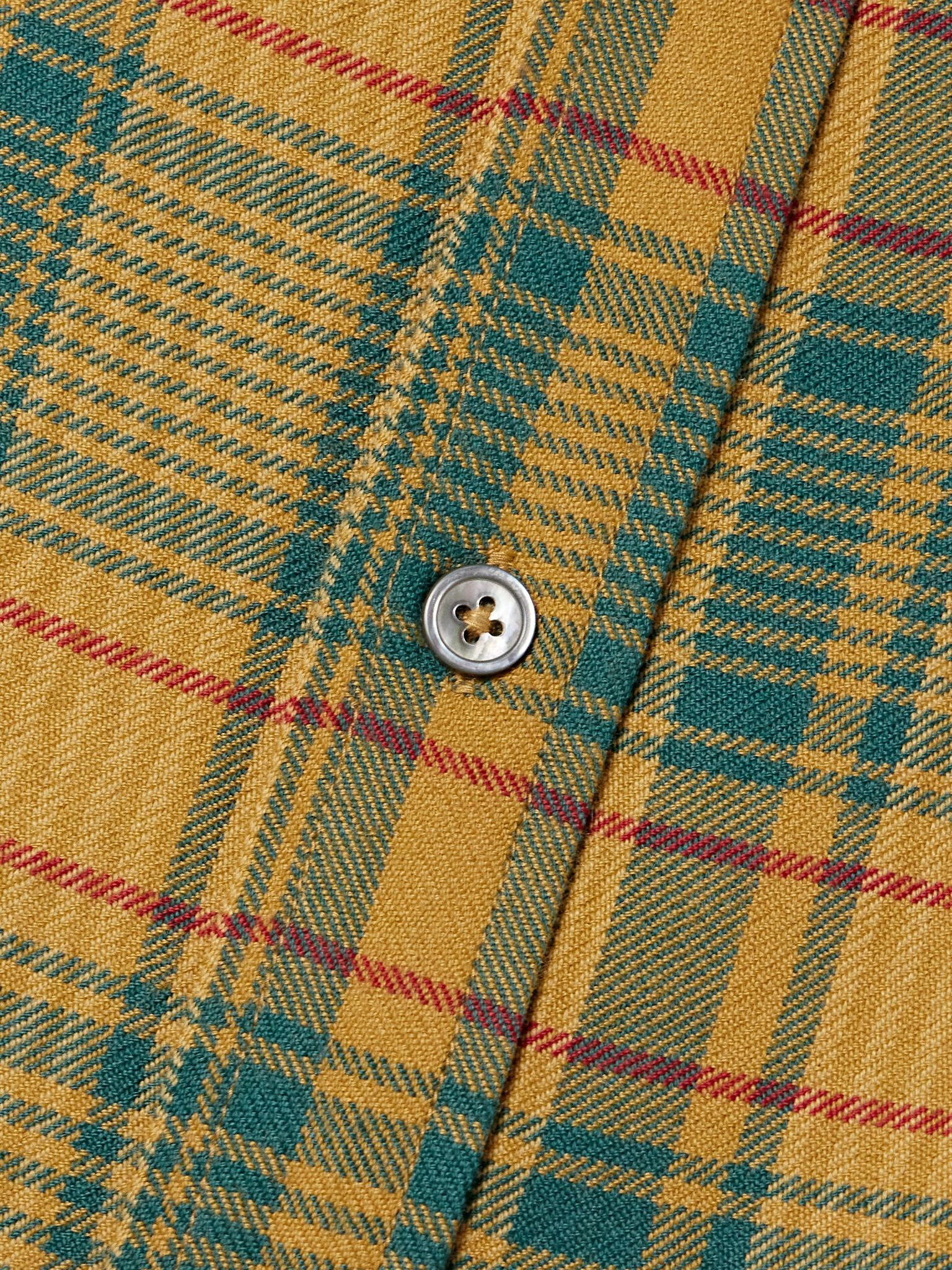 Checked cashmere and wool-blend shirt Multi - 5