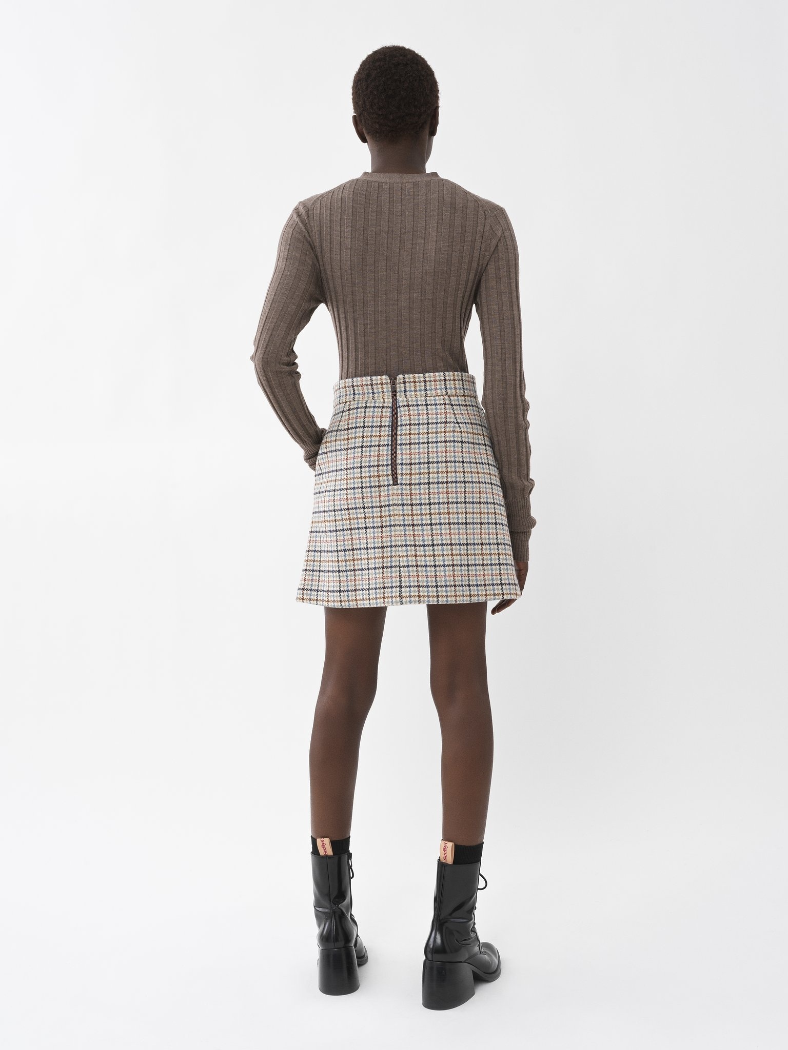 CHECKED SKIRT - 6