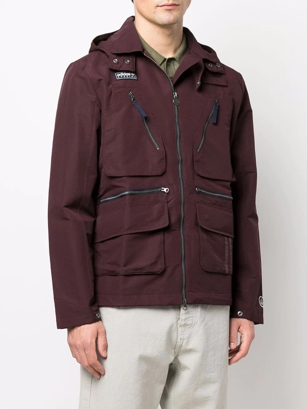 zip-up hooded jacket - 3