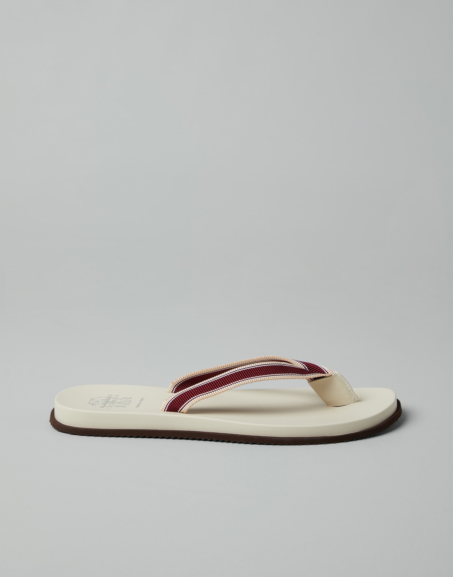 Flip-flops with striped grosgrain band - 5