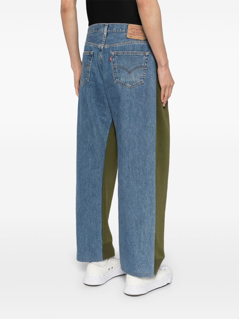 x Nike denim track pants - 4
