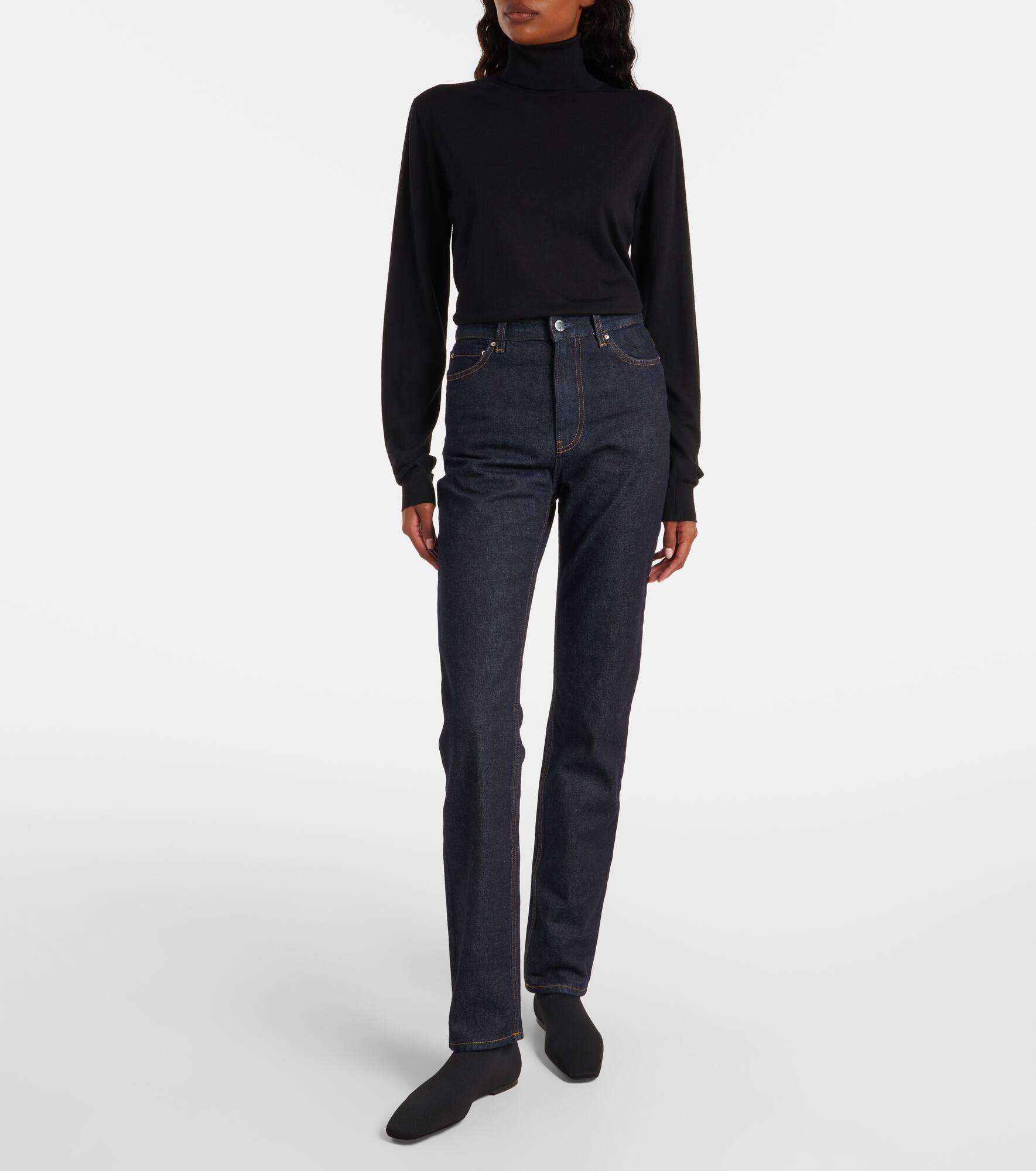 High-rise slim jeans - 7