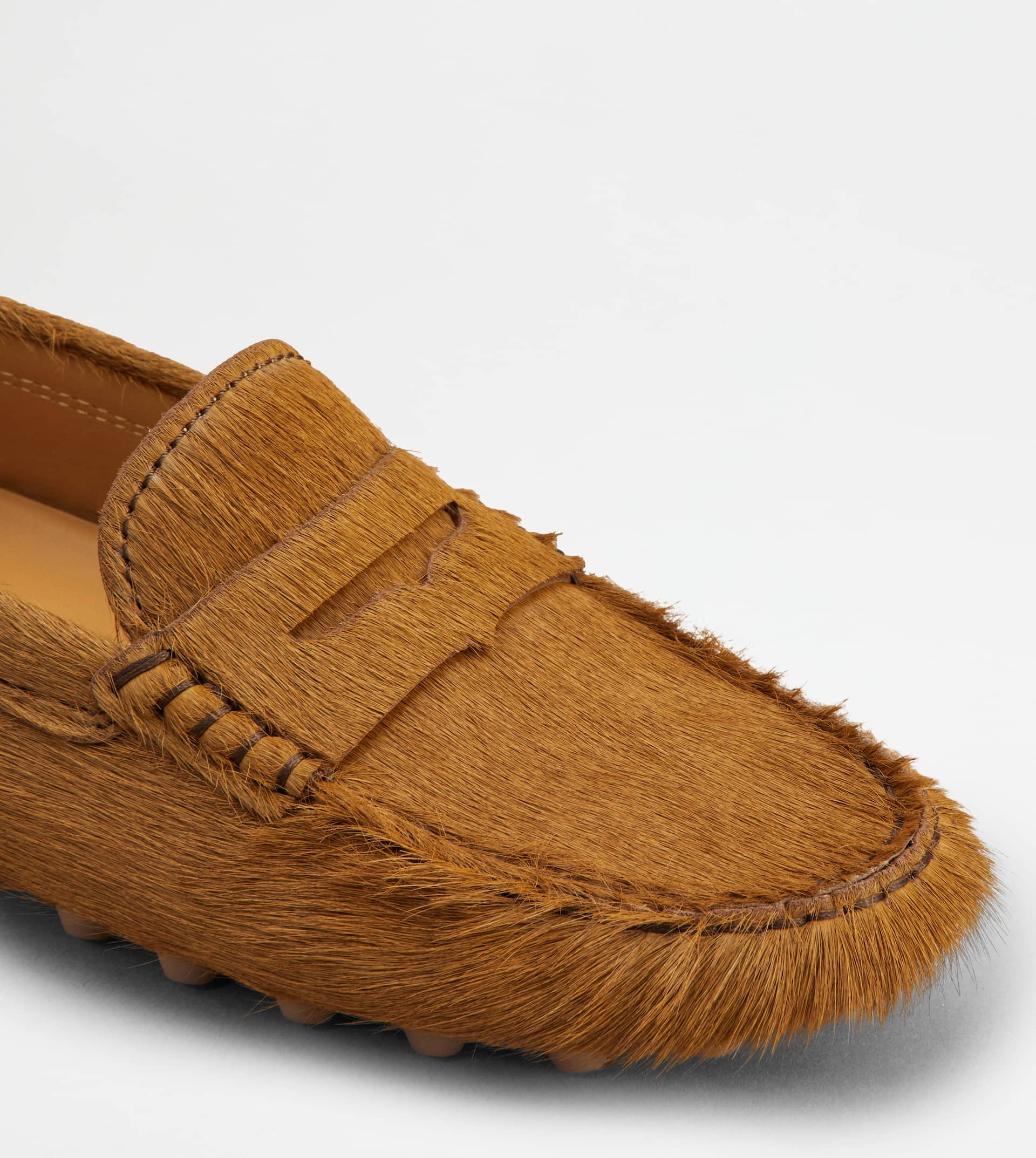GOMMINO BUBBLE IN PONY-SKIN EFFECT LEATHER - BROWN - 6