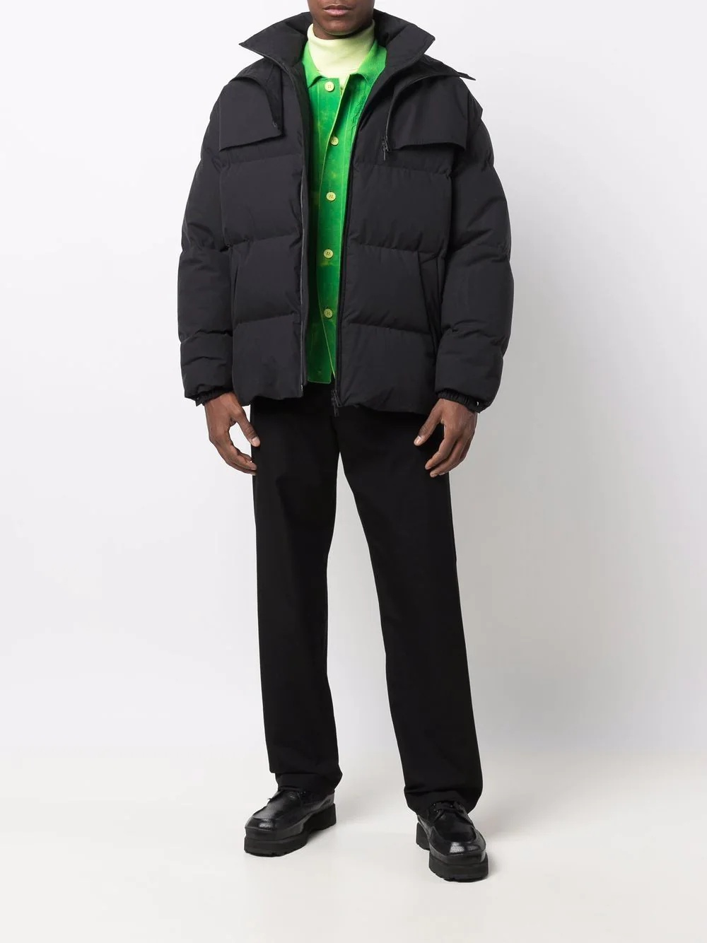 hooded down puffer jacket - 2