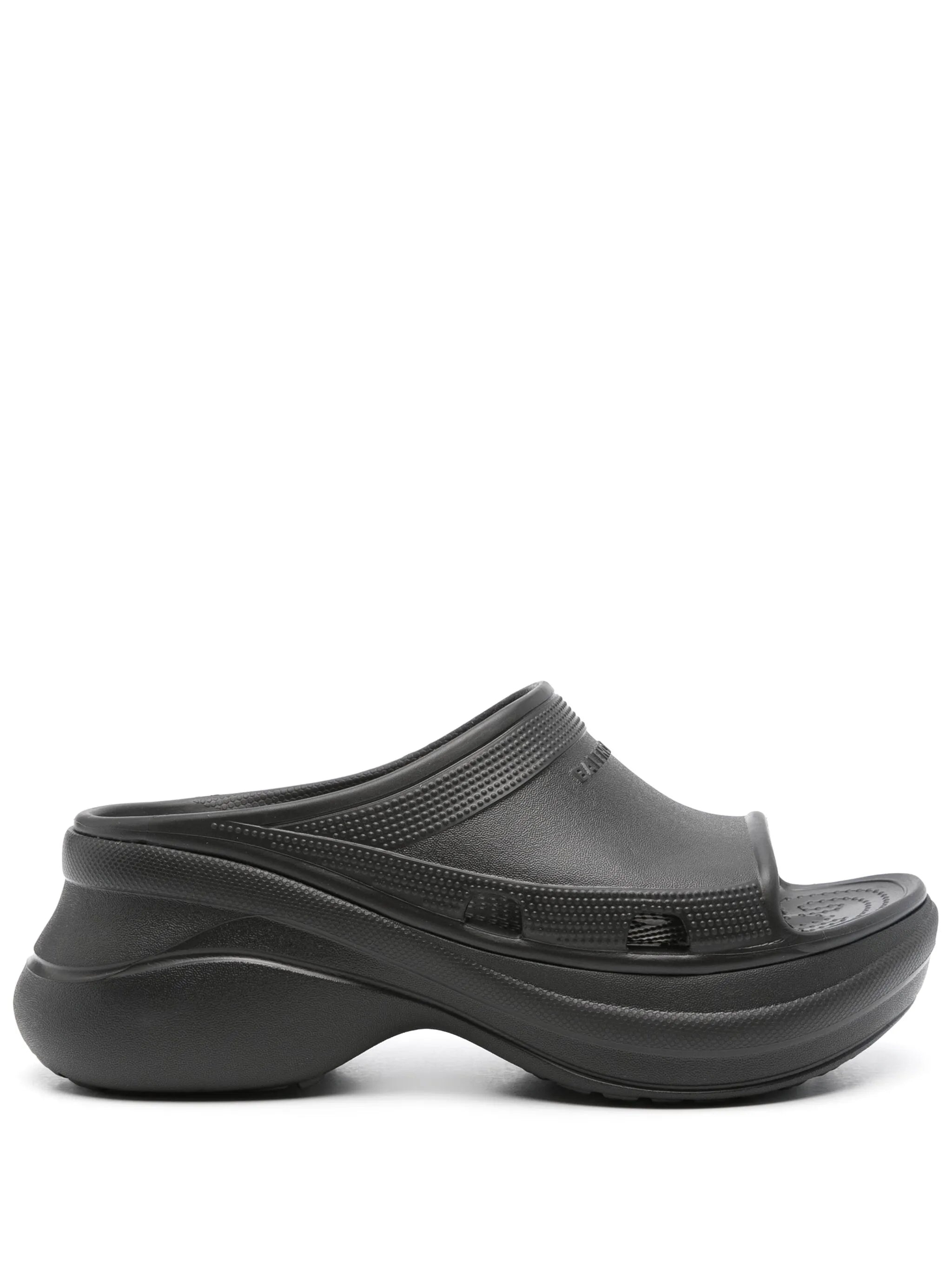 Balenciaga X Crocs 50mm Logo-embossed Slides - 1