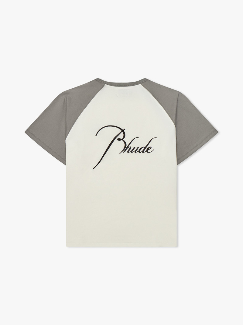 Rhude RAGLAN LOGO TEE outlook
