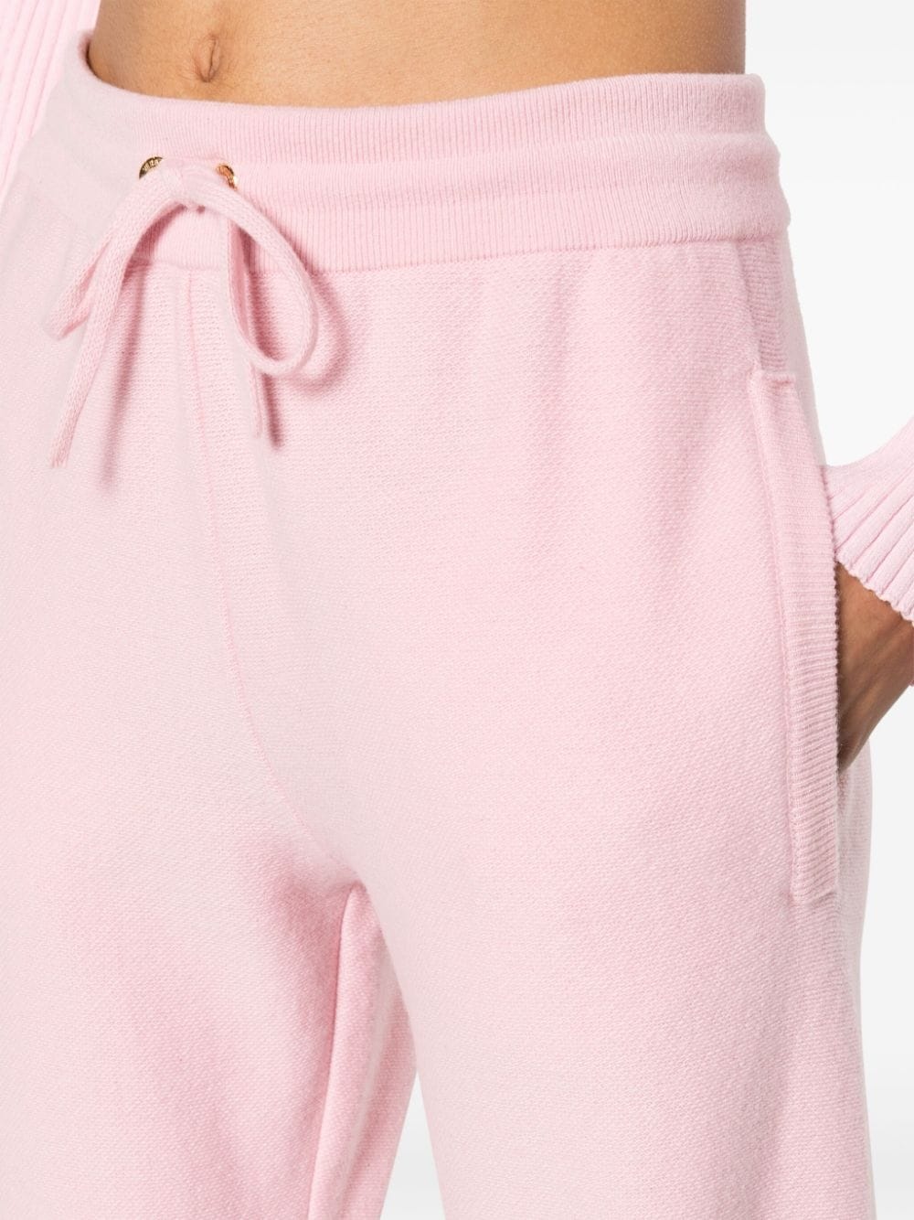 Medusa ribbed-knit flared trousers - 5