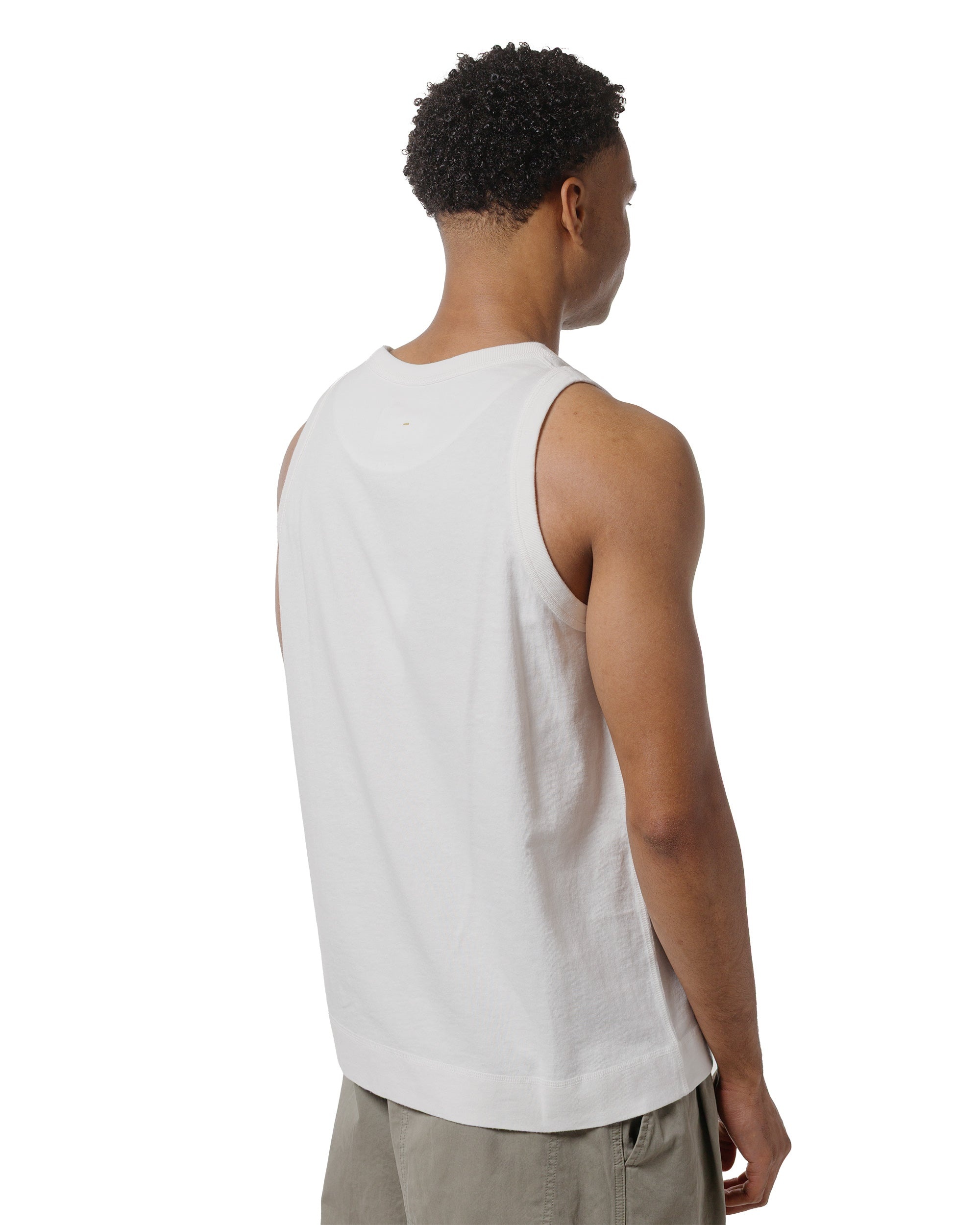 MHL Surplus Vest Heavy Cotton Jersey Off White - 3
