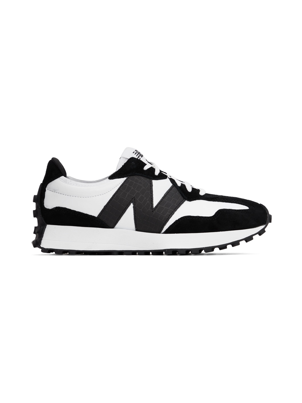 White & Black 327 Sneakers - 1