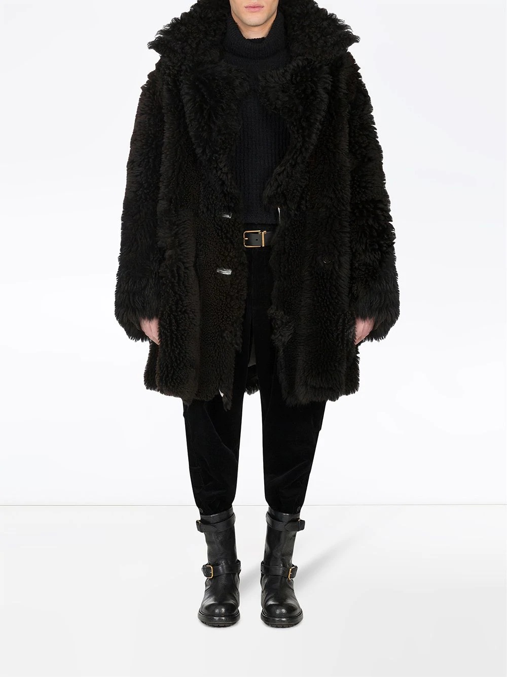 shearling coat - 2