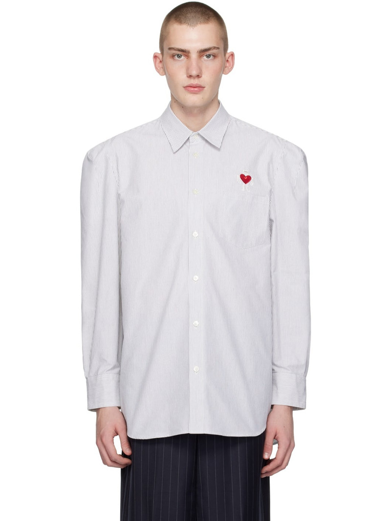 White Robot Shoulder Shirt - 1
