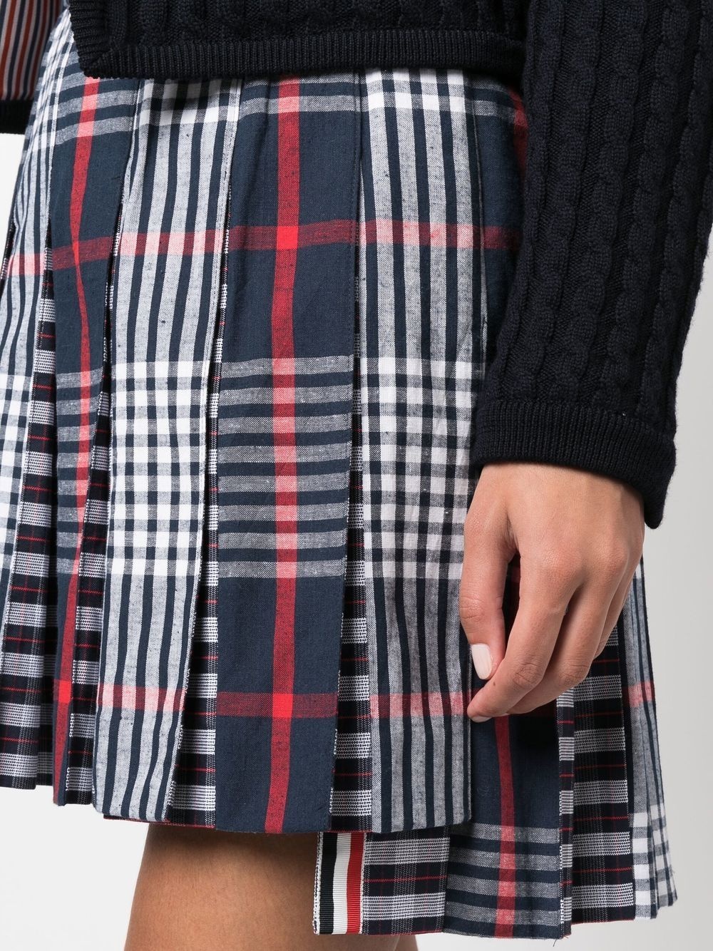 pleated asymmetrical skirt - 5