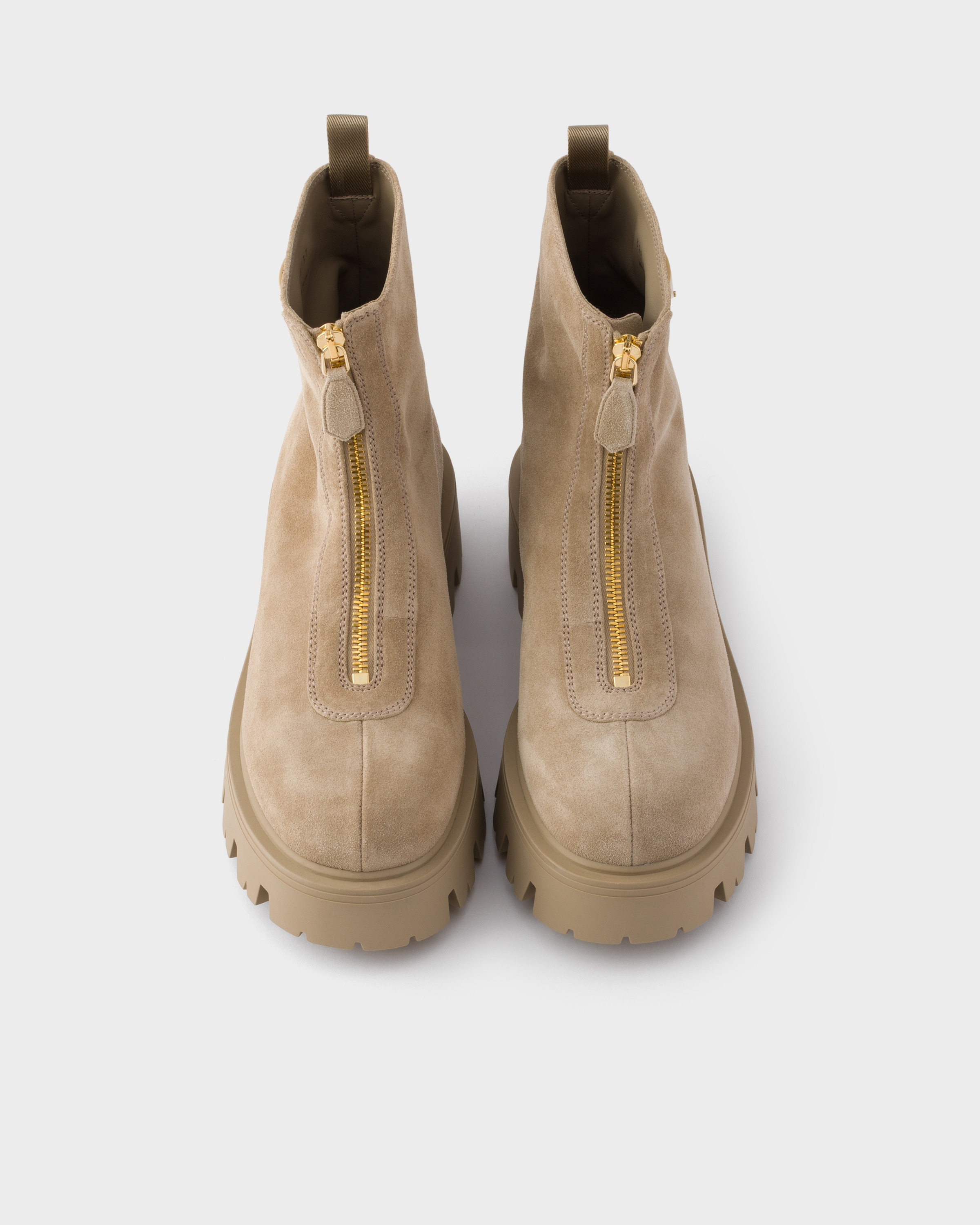 Suede booties with zip - 3