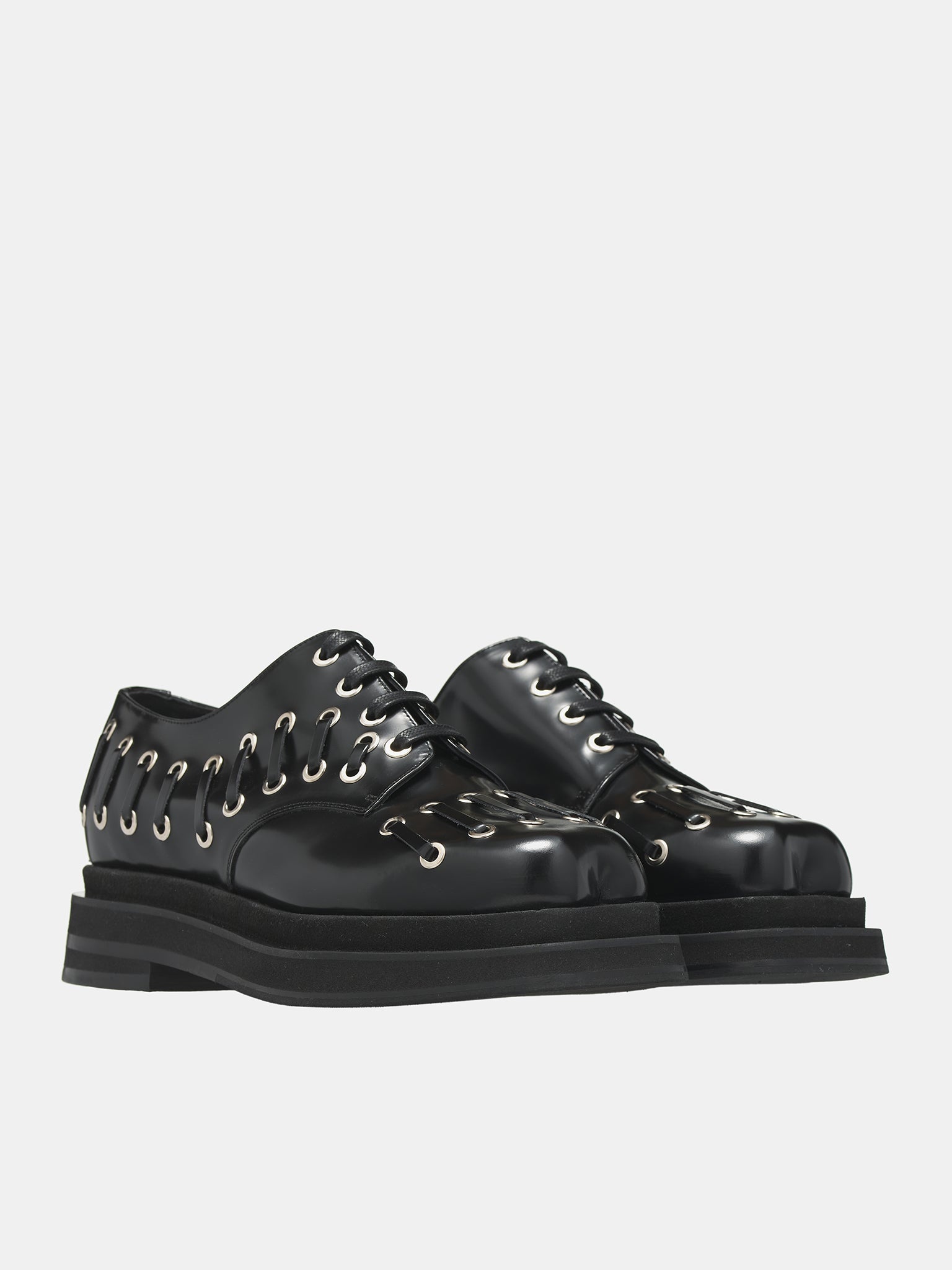 Grommet Platform Shoes - 2