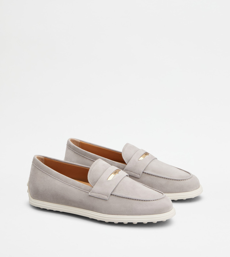 LOAFERS IN SUEDE - GREY 2