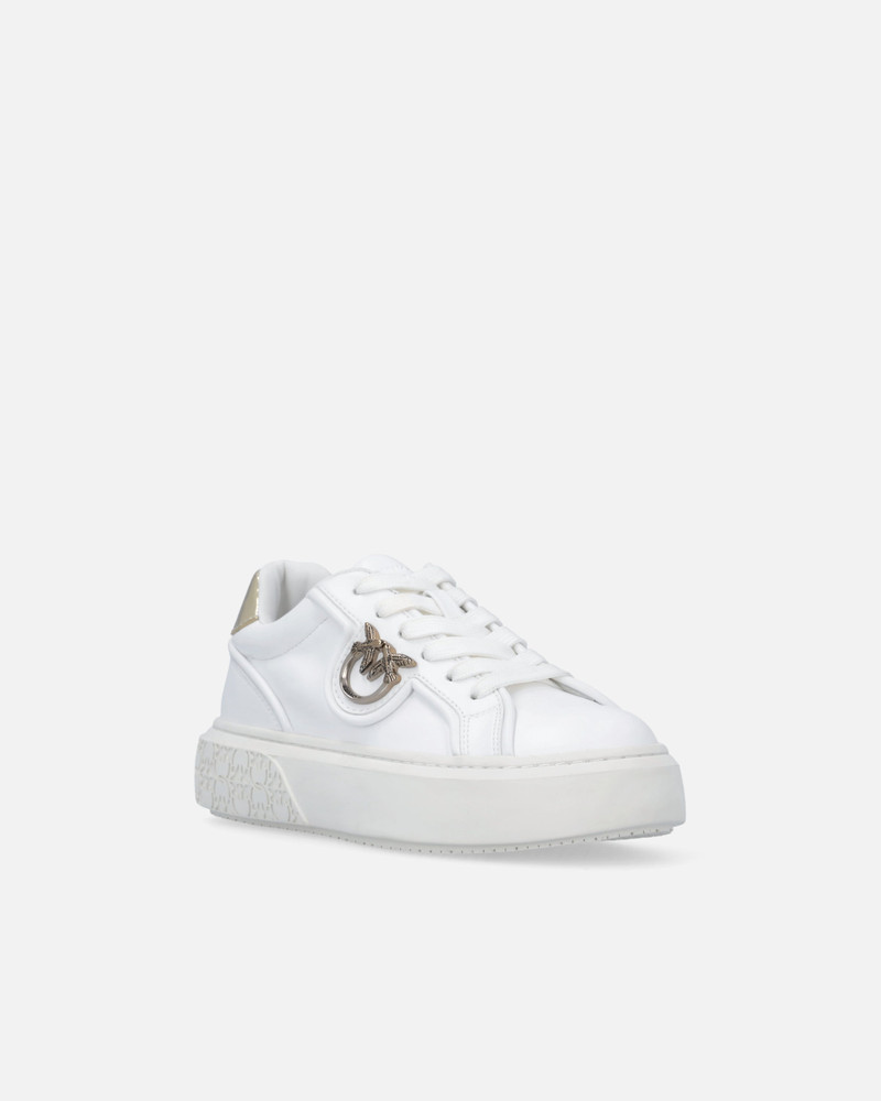 LEATHER SNEAKERS WITH LOVE BIRDS LOGO 2