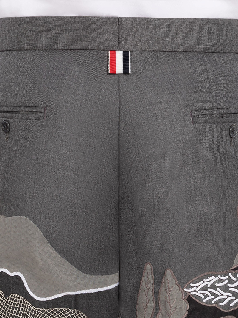 BULLION STITCH MESH SCENIC APPLIQUE TROUSER 6